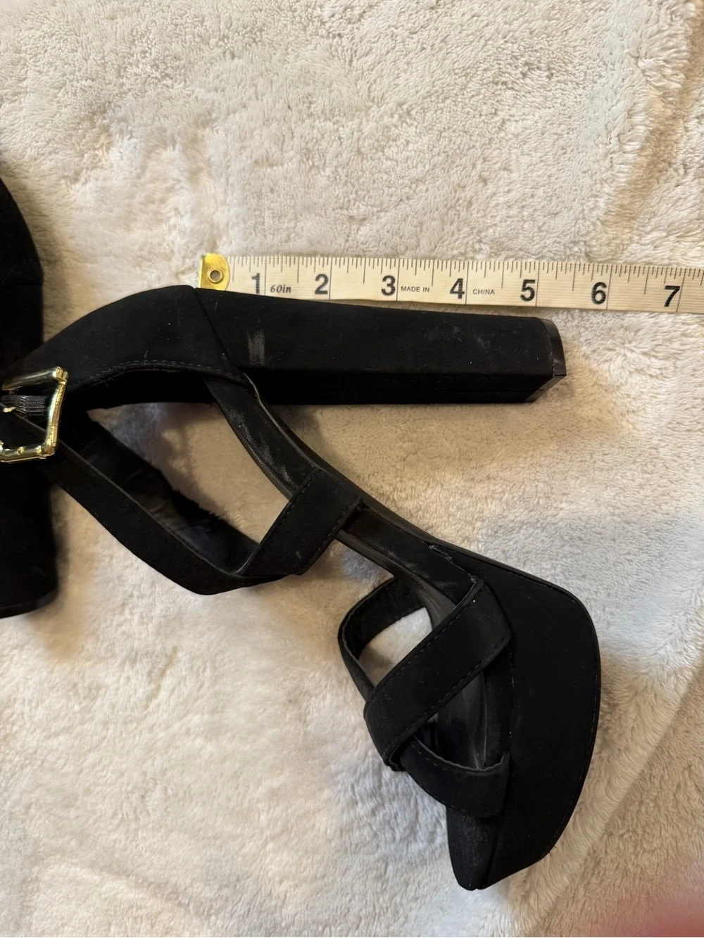 Y2K rue21 Black Strappy Platform Heels